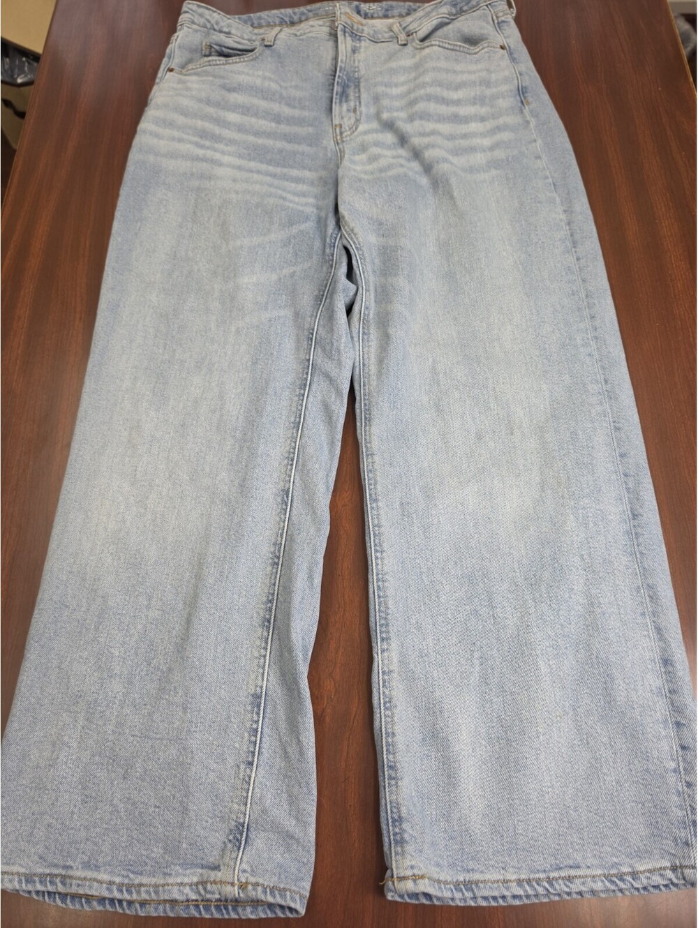 Old Navy Size 16 Sky Hi Wide Leg Jeans High Rise Denim Skater Retro Grunge Y2K